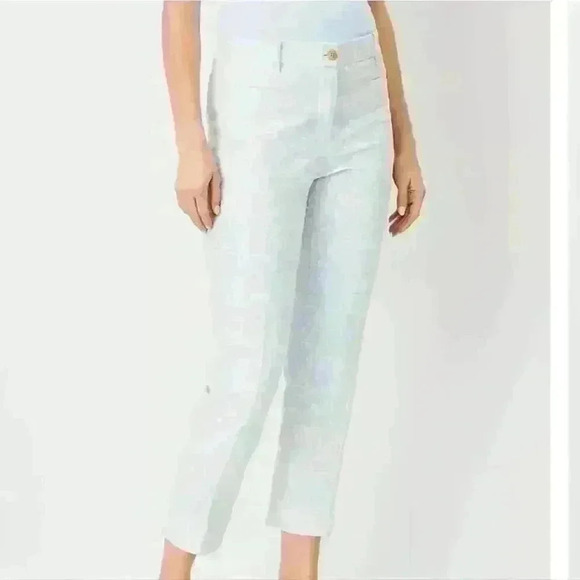 NWT ANN TAYLOR GEO PATTERN CROP PANTS - Picture 2 of 5